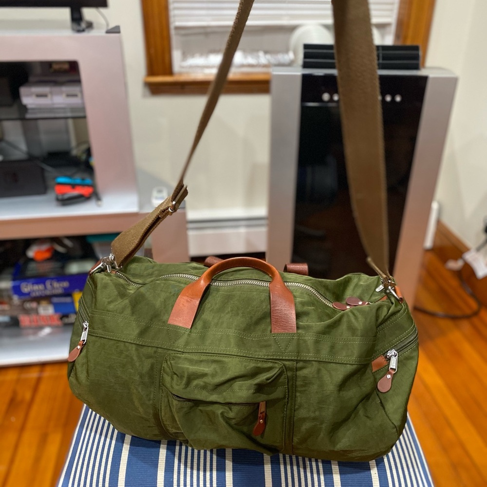 J. Crew Men’s Green Duffel Bag